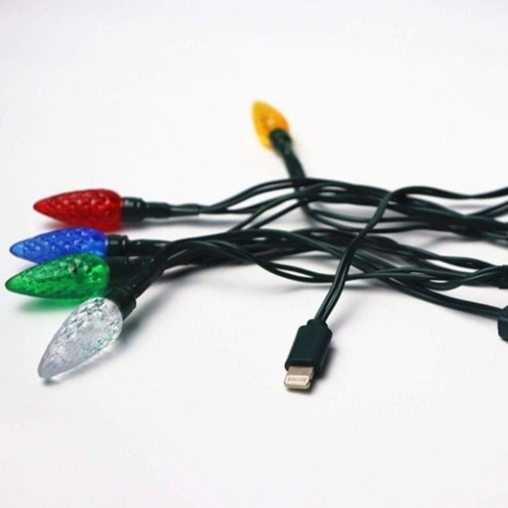 Holiday Iphone String Light Charging Cord - Picture 4 of 4